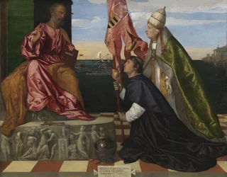 Jacopo Pesaro, Bishop of Paphos, Being Presented by Pope Alexander VI to Saint Peter